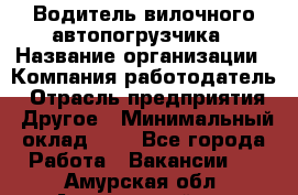 Водитель вилочного автопогрузчика › Название организации ­ Компания-работодатель › Отрасль предприятия ­ Другое › Минимальный оклад ­ 1 - Все города Работа » Вакансии   . Амурская обл.,Архаринский р-н